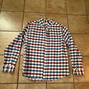 Goodfellow & Co Red and Blue Plaid Button Down Shirt